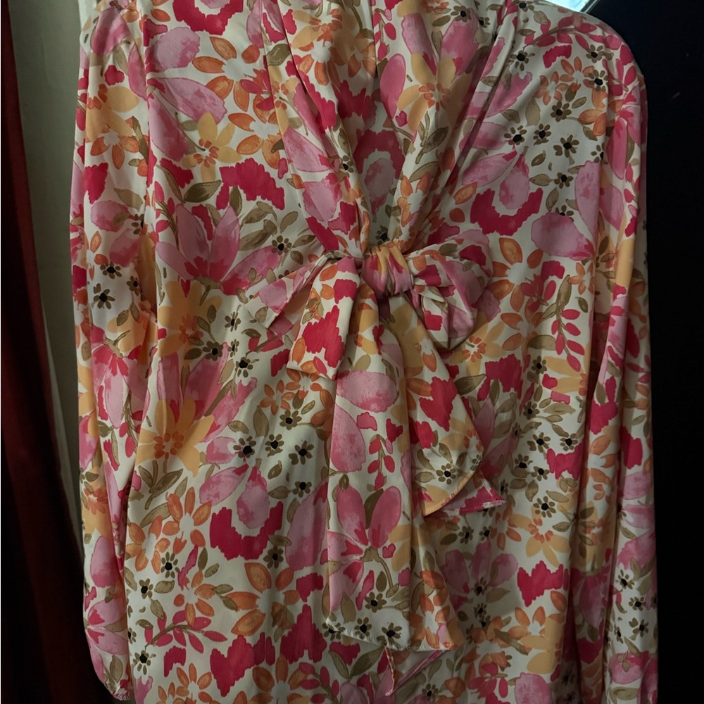 Bar III Pink Tailored Blazer with Straight-Leg Pants and Blouse 2X NWT - Picture 6 of 16